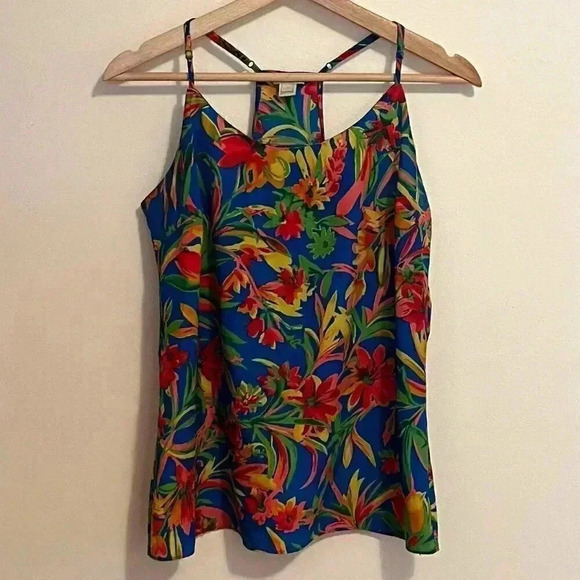 J. Crew Tropical Racerback Tank - Picture 1 of 6
